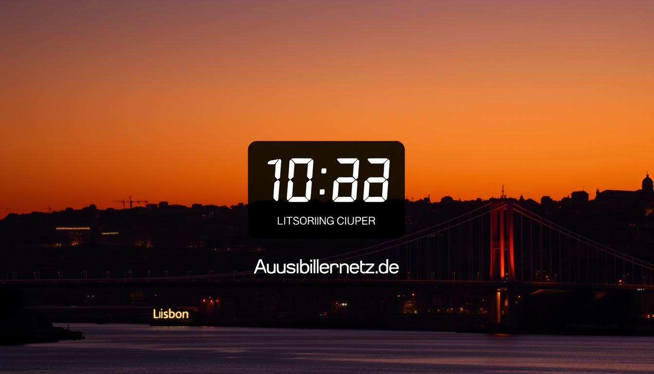 Aktuelle Zeitverschiebung in Lissabon