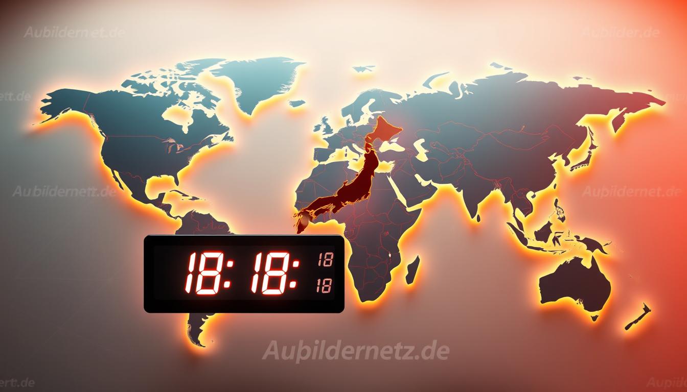Zeitdifferenz Japan weltweit