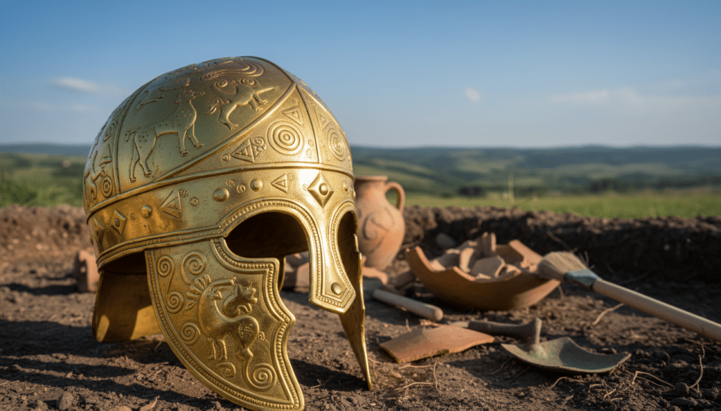 Goldhelm Coțofenești dakische Goldkunst Goldhelm Coțofenești dakische Goldkunst